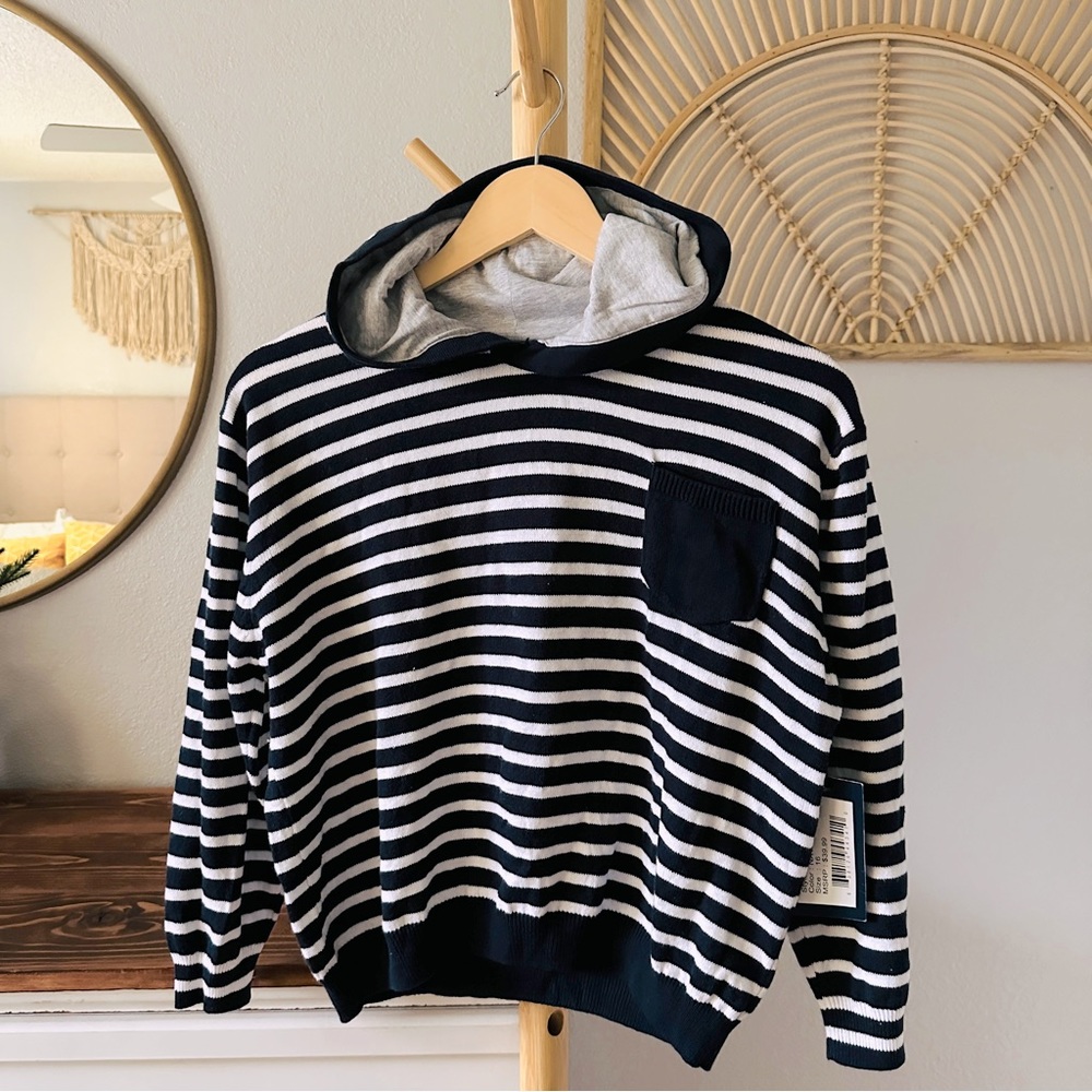 NEW NAVY CROPPED STRIPED SWEATER💙
